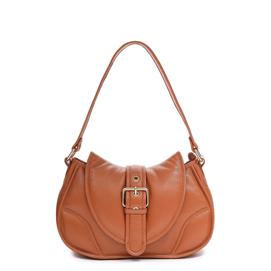 Núnoo Maria Puffed Sheep Cognac w. Gold Shoulder bags Cognac