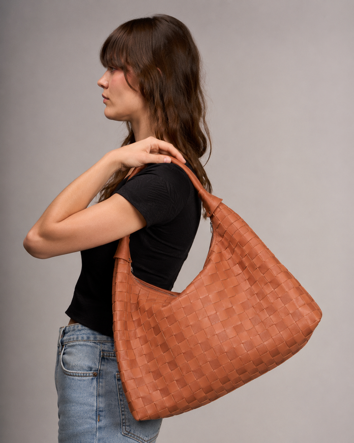 Núnoo Maxi Dandy Braided Air 1 Cognac Maxi Cognac