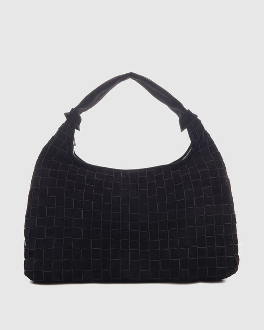 Núnoo Maxi Dandy Braided Suede Black Maxi Black