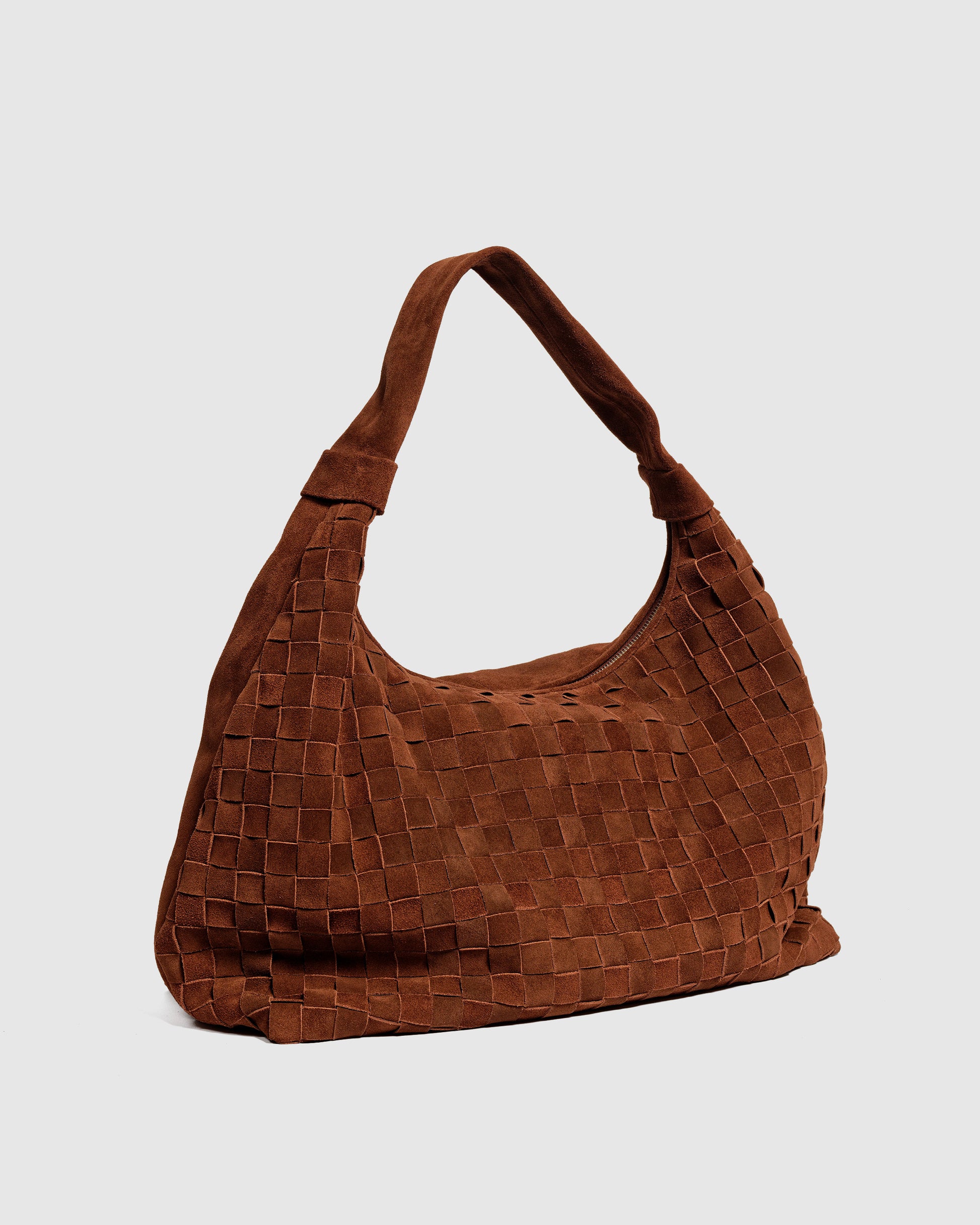 Núnoo Maxi Dandy Braided Suede Cacao Maxi Cacao