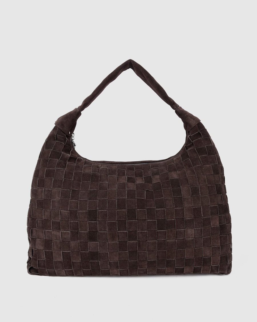 Maxi Dandy Braided Suede Dark Brown