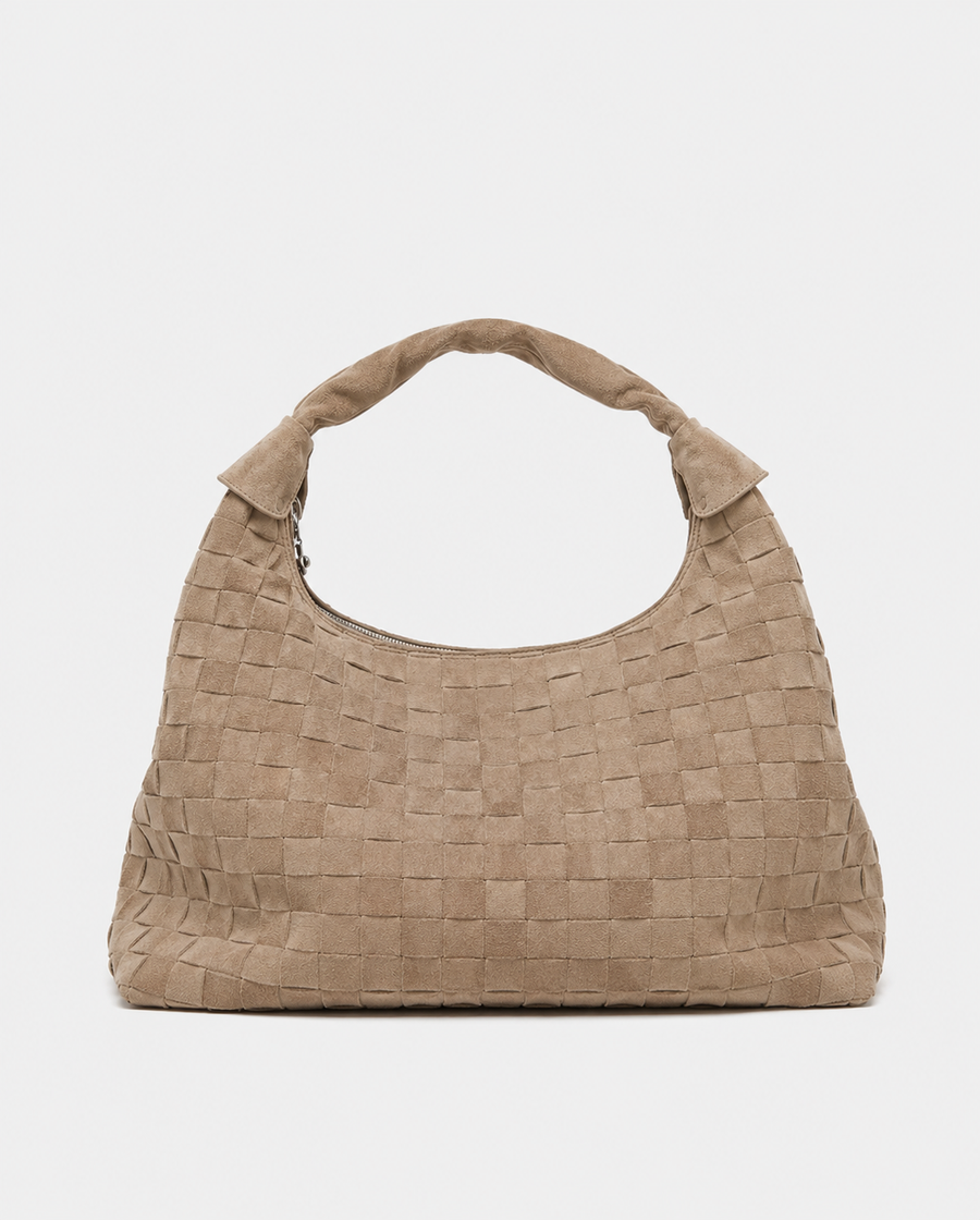 Maxi Dandy Braided Suede Sand
