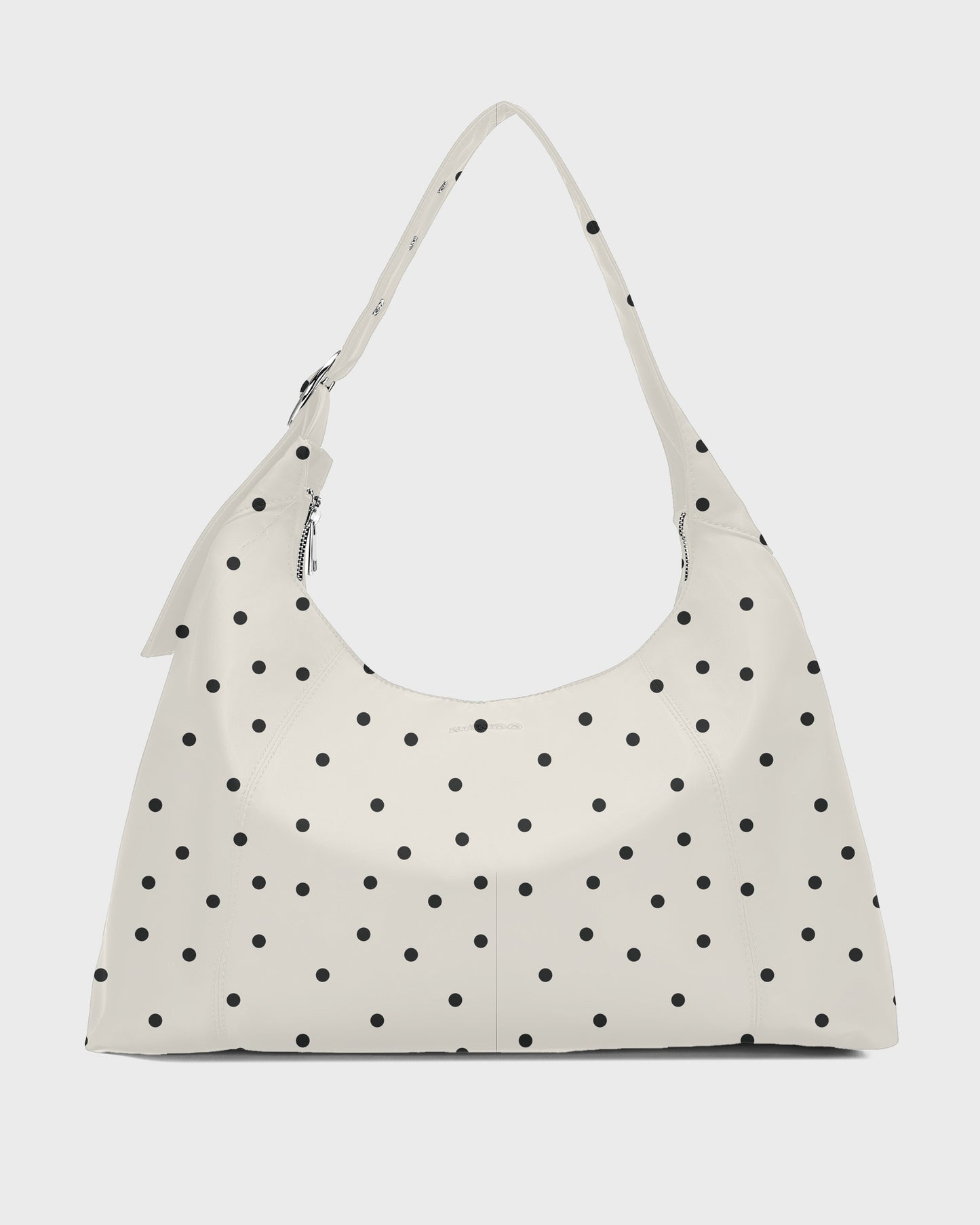 Núnoo Maxi Dandy Buckle Recycled Nylon Off White Dots Maxi Off White Dots