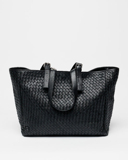 Núnoo Maxi Shopper Braided Mountain Black Maxi Black