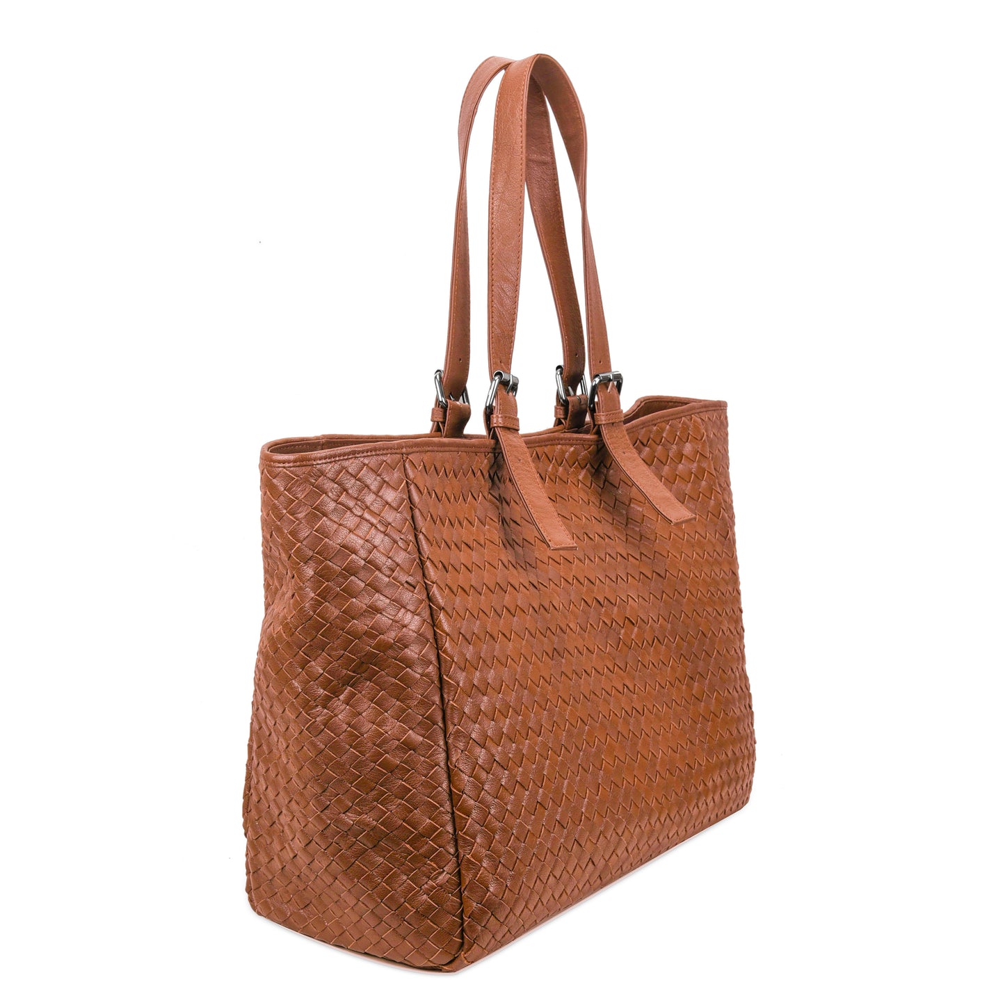 Núnoo Maxi Shopper Braided Mountain Cognac Shoulder bags Cognac