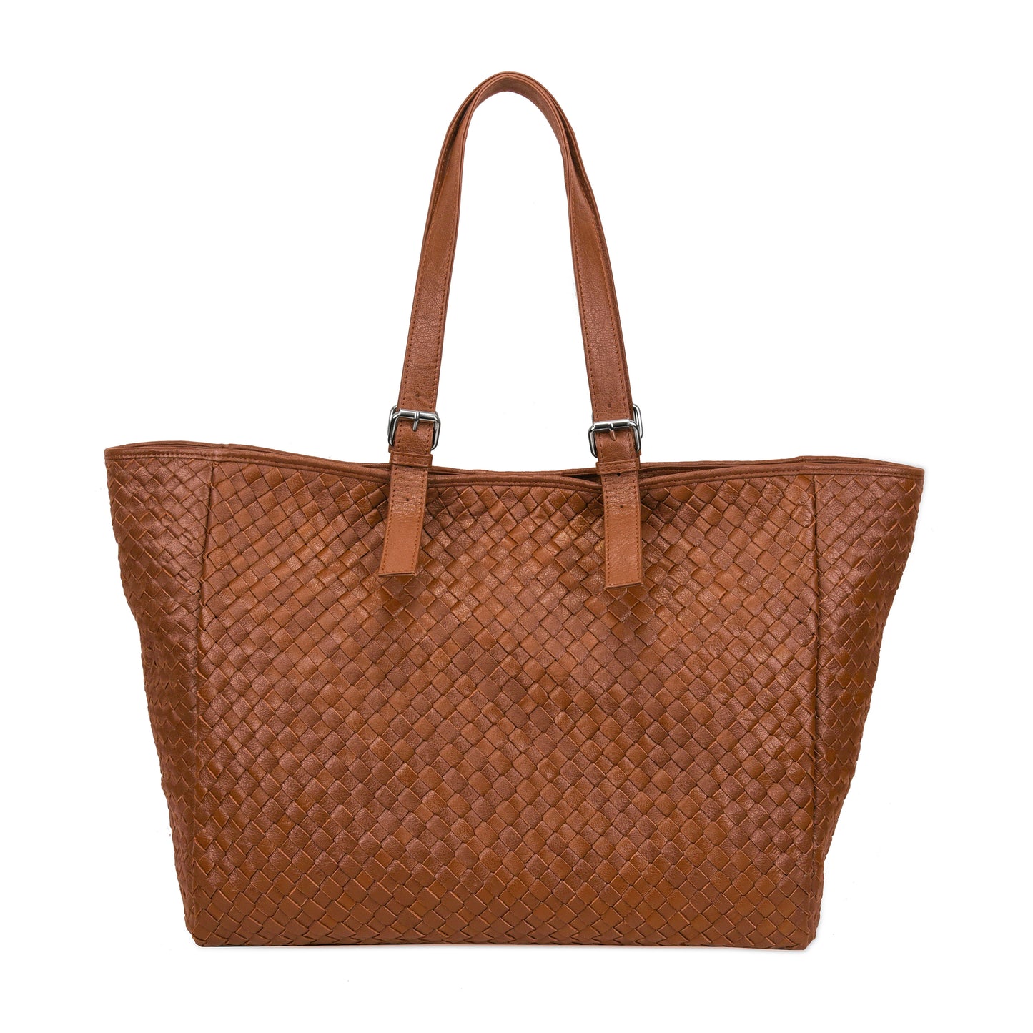 Núnoo Maxi Shopper Braided Mountain Cognac Shoulder bags Cognac