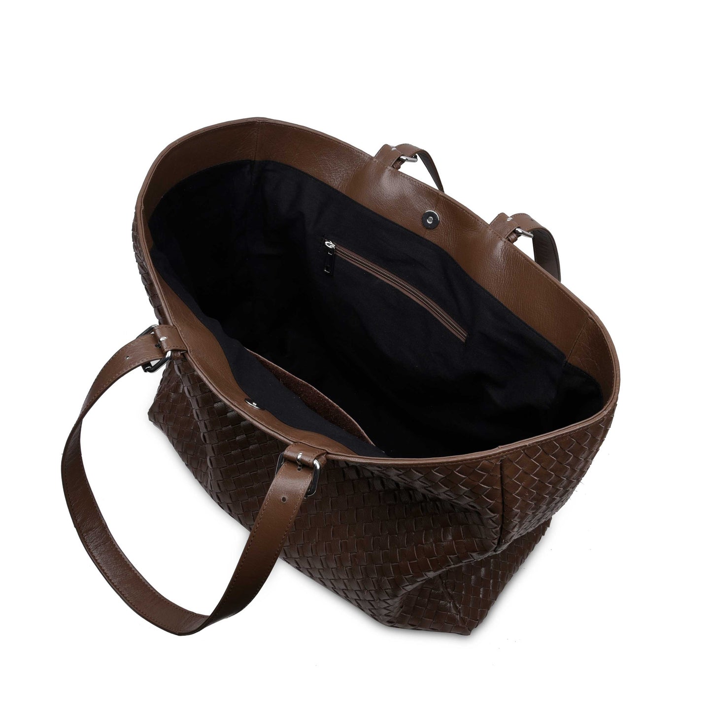 Núnoo Maxi Shopper Braided Mountain Dark Brown Maxi Dark brown