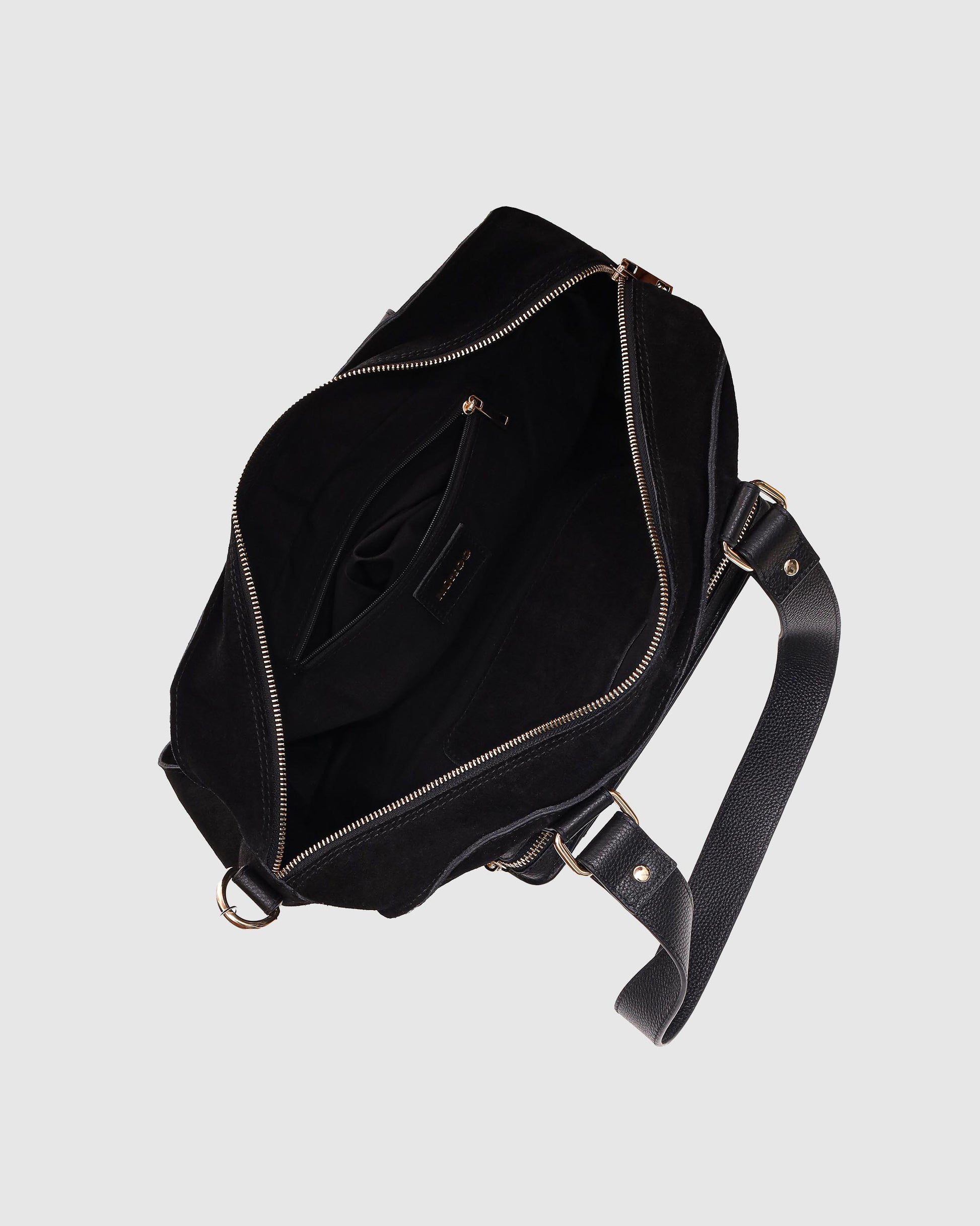 Núnoo Mille Suede Mix Black w. Gold Maxi Black