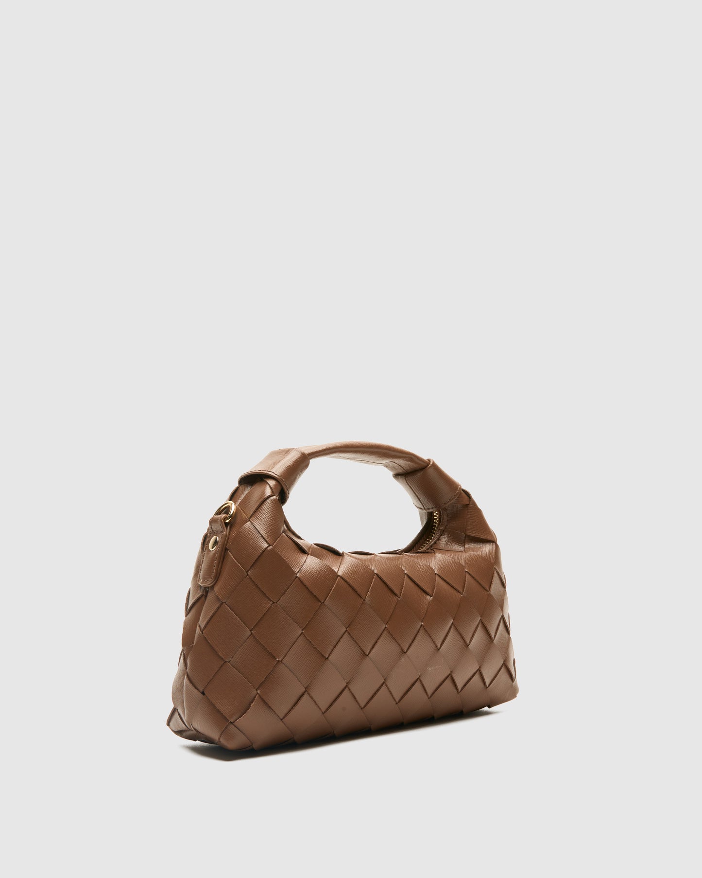 Núnoo Mini Dandy Braided Florence Cacao w. Gold Small bag Cacao