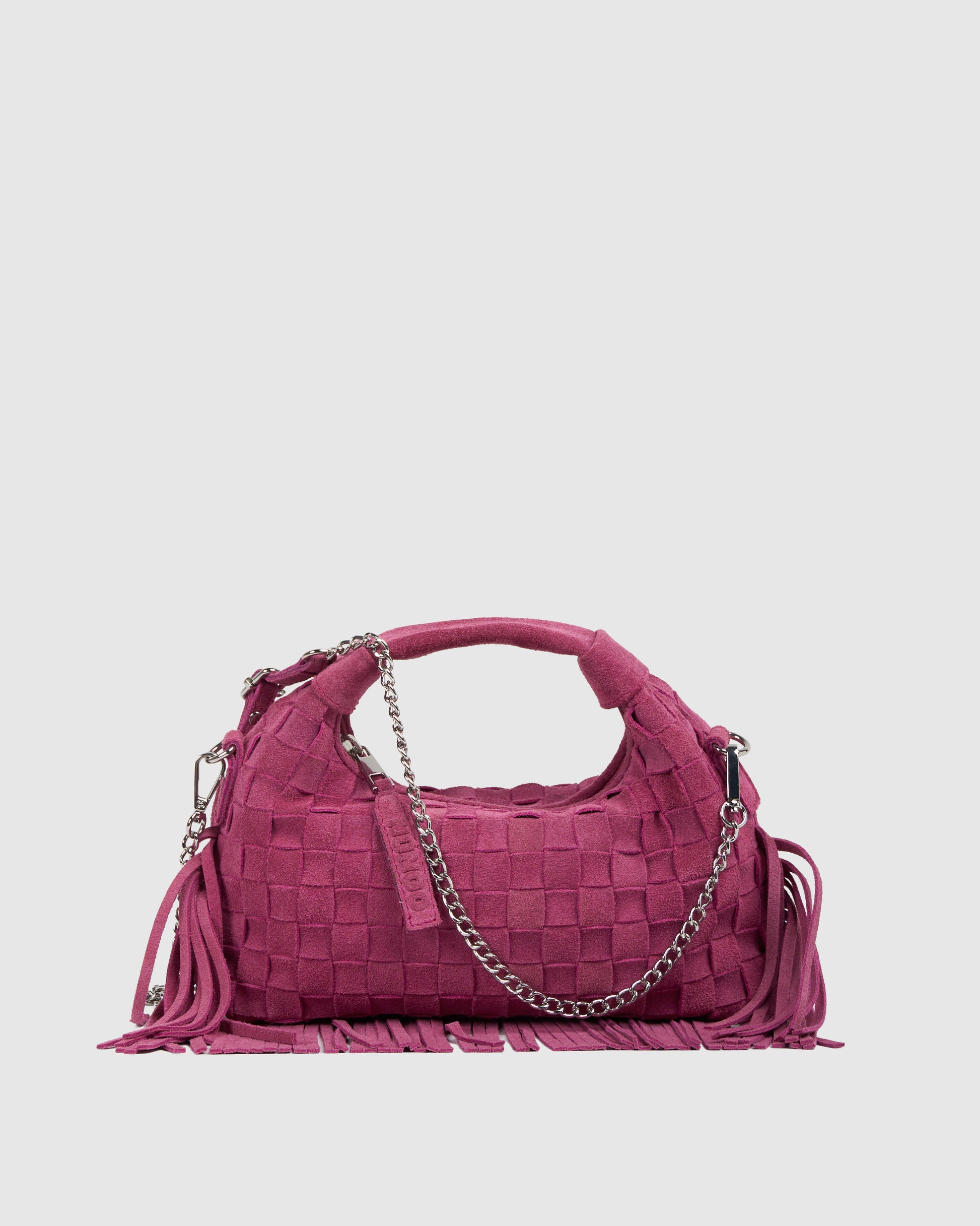 Núnoo Mini Dandy Braided Fringe Pink - Berg Larsen x Núnoo Small bag Pink