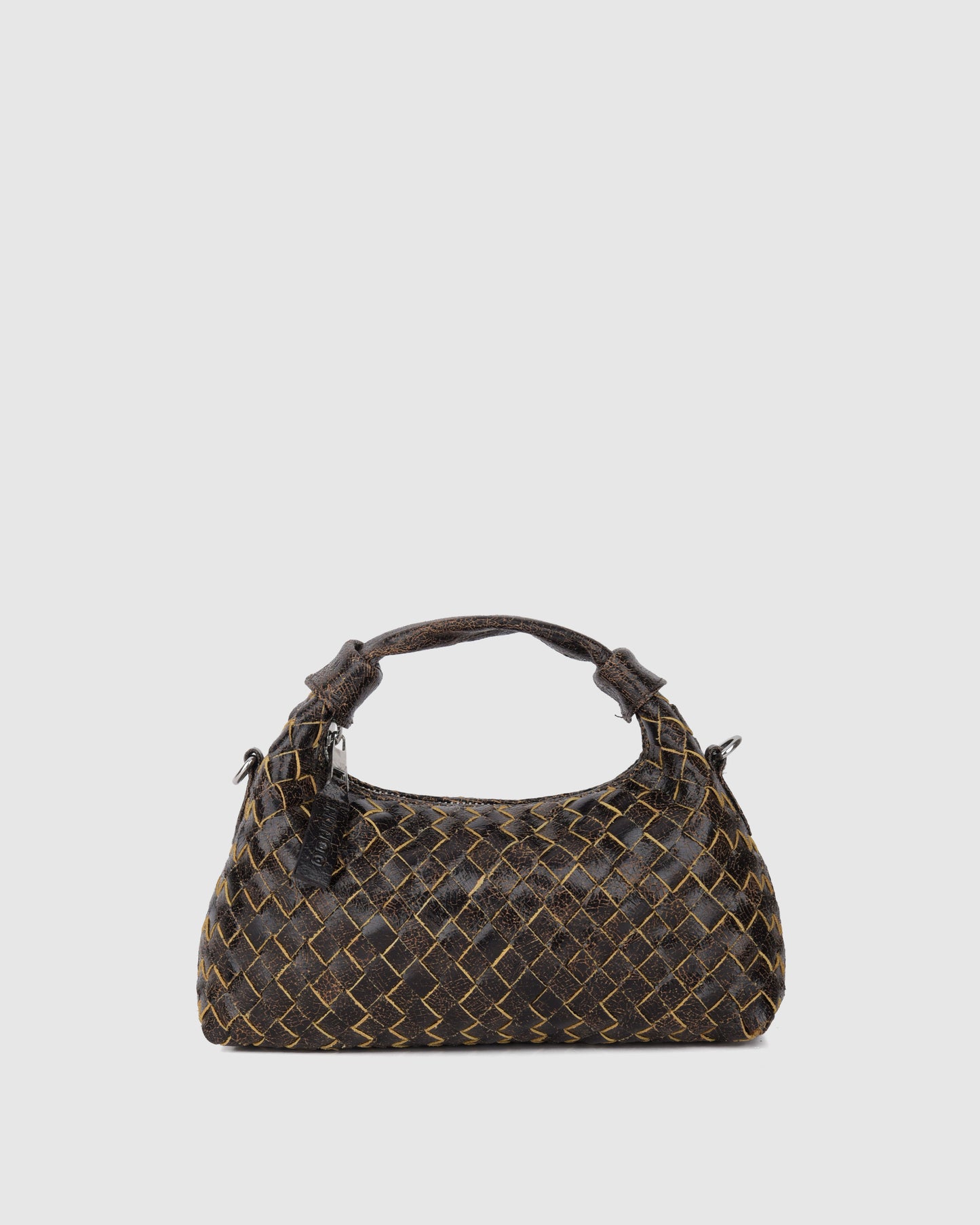 Núnoo Mini Dandy Braided Pélé Chocolate Small bag Chocolate