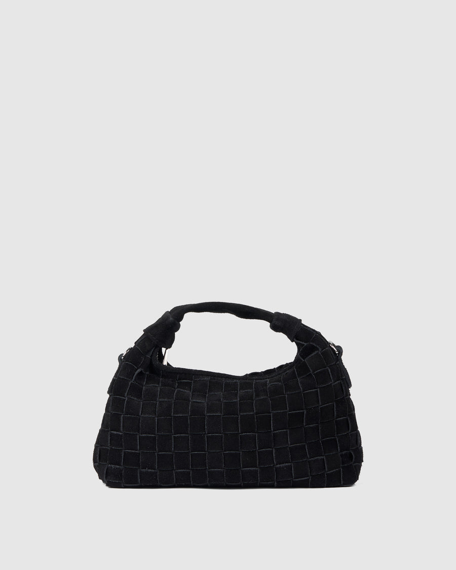 Mini Dandy Braided Suede Black