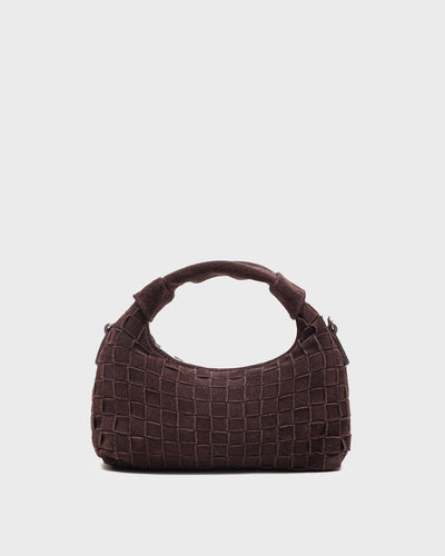 Mini Dandy Braided Suede Chocolate