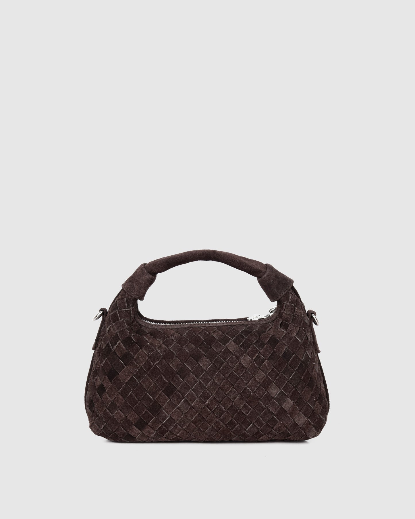 Núnoo Mini Dandy Braided Suede Dark Brown Small bag Dark brown