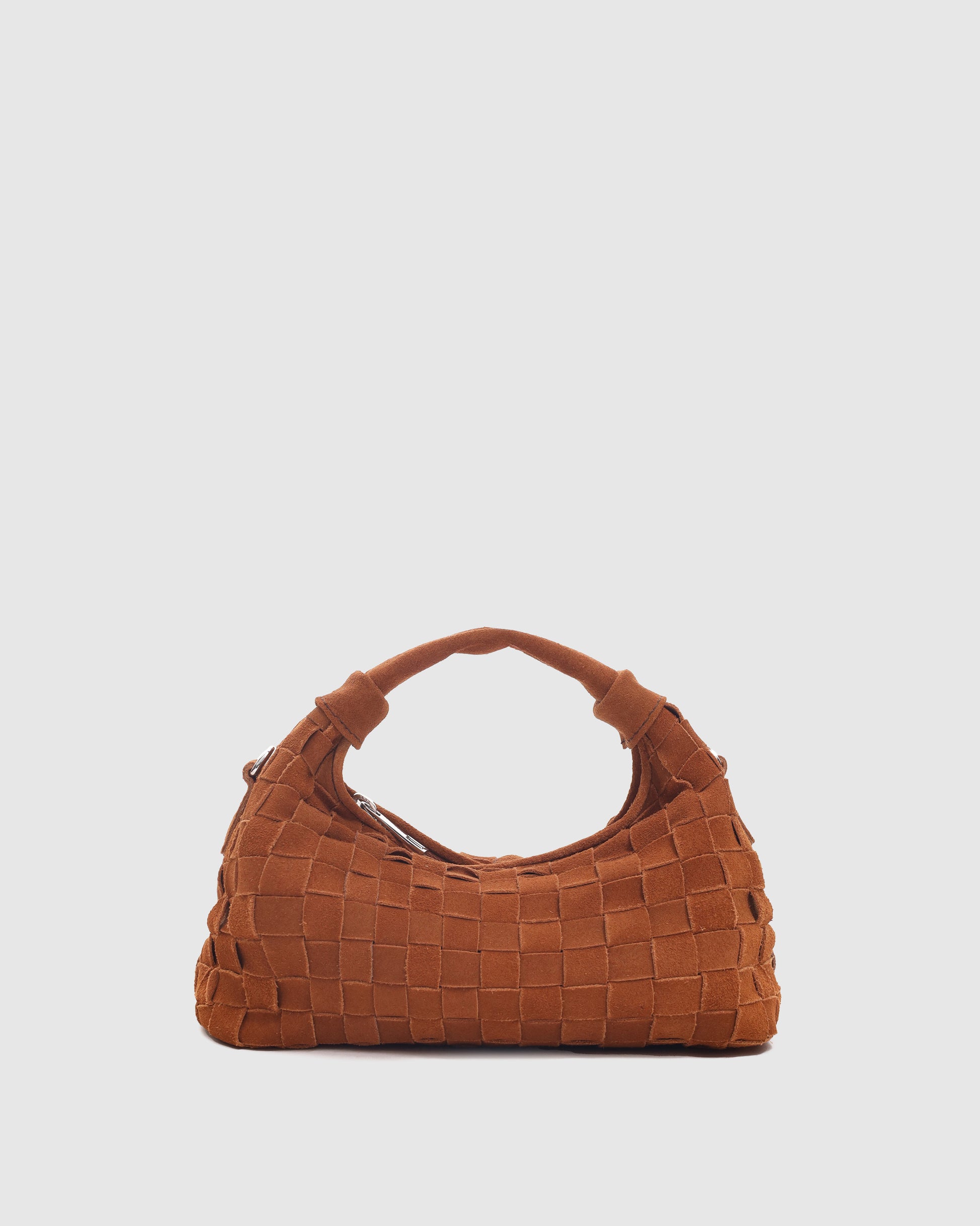 Núnoo Mini Dandy Braided Suede Pecan Brown Small bag Pecan Brown