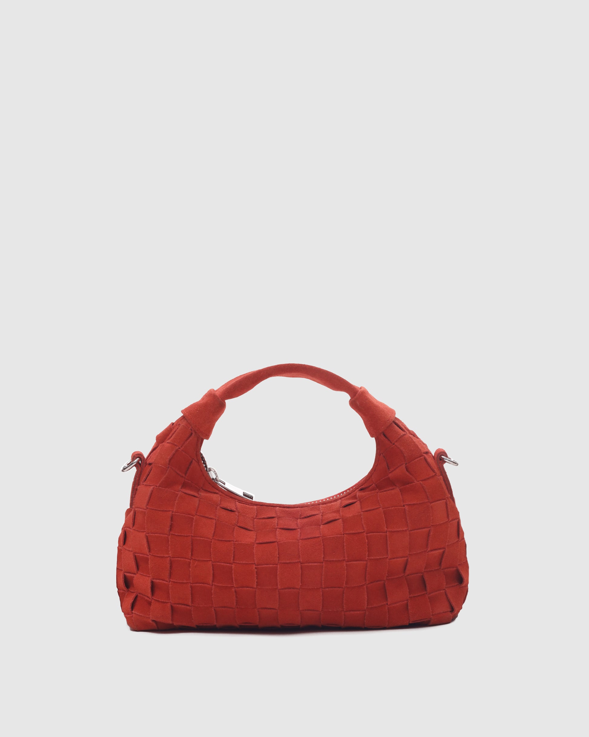 Núnoo Mini Dandy Braided Suede Red Small bag Red