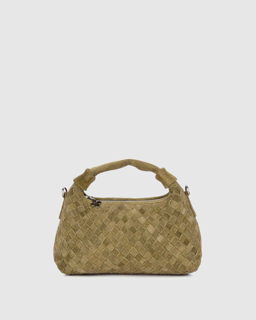 Mini Dandy Braided Suede Sage