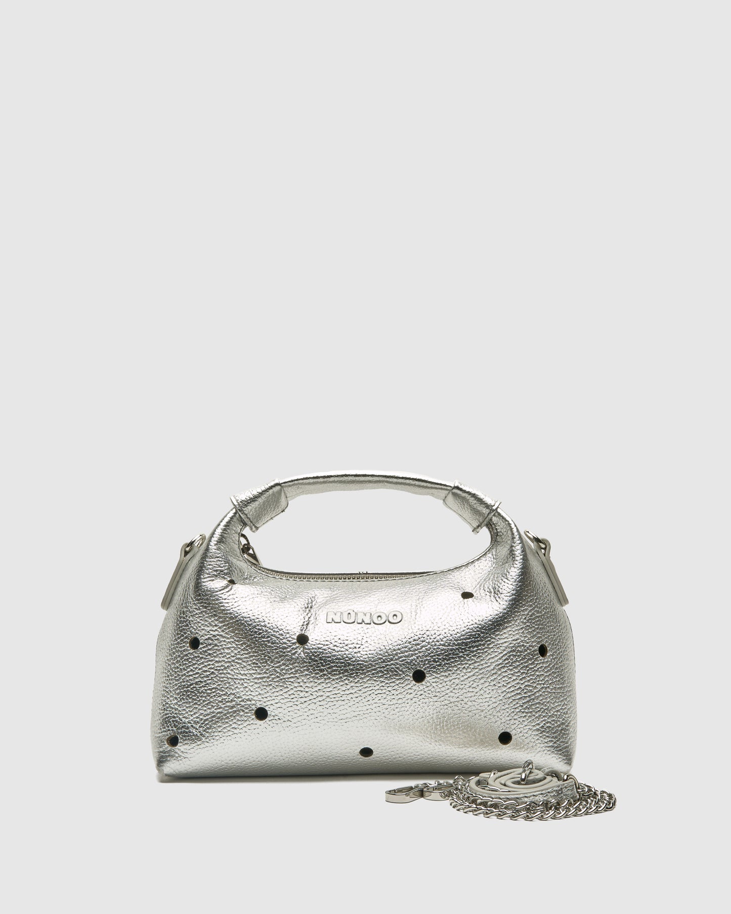 Núnoo Mini Dandy Metallic Silver Small bag Silver