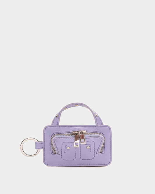 Núnoo Mini Helena Keyring Florence Bright Red w. Gold Accessories Lavender