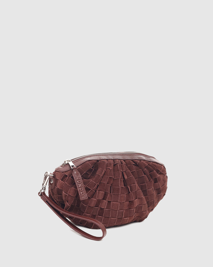 Núnoo Myra Braided Suede Rum Small bag Rum