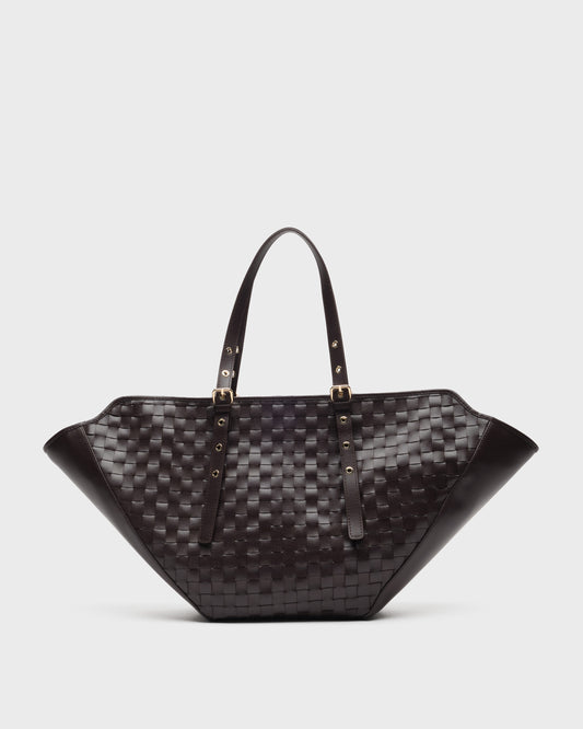 Núnoo Nora Braided Florence Chocolate w. Gold Maxi Chocolate