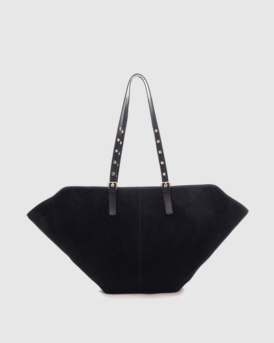 Nora Suede Black w. Gold