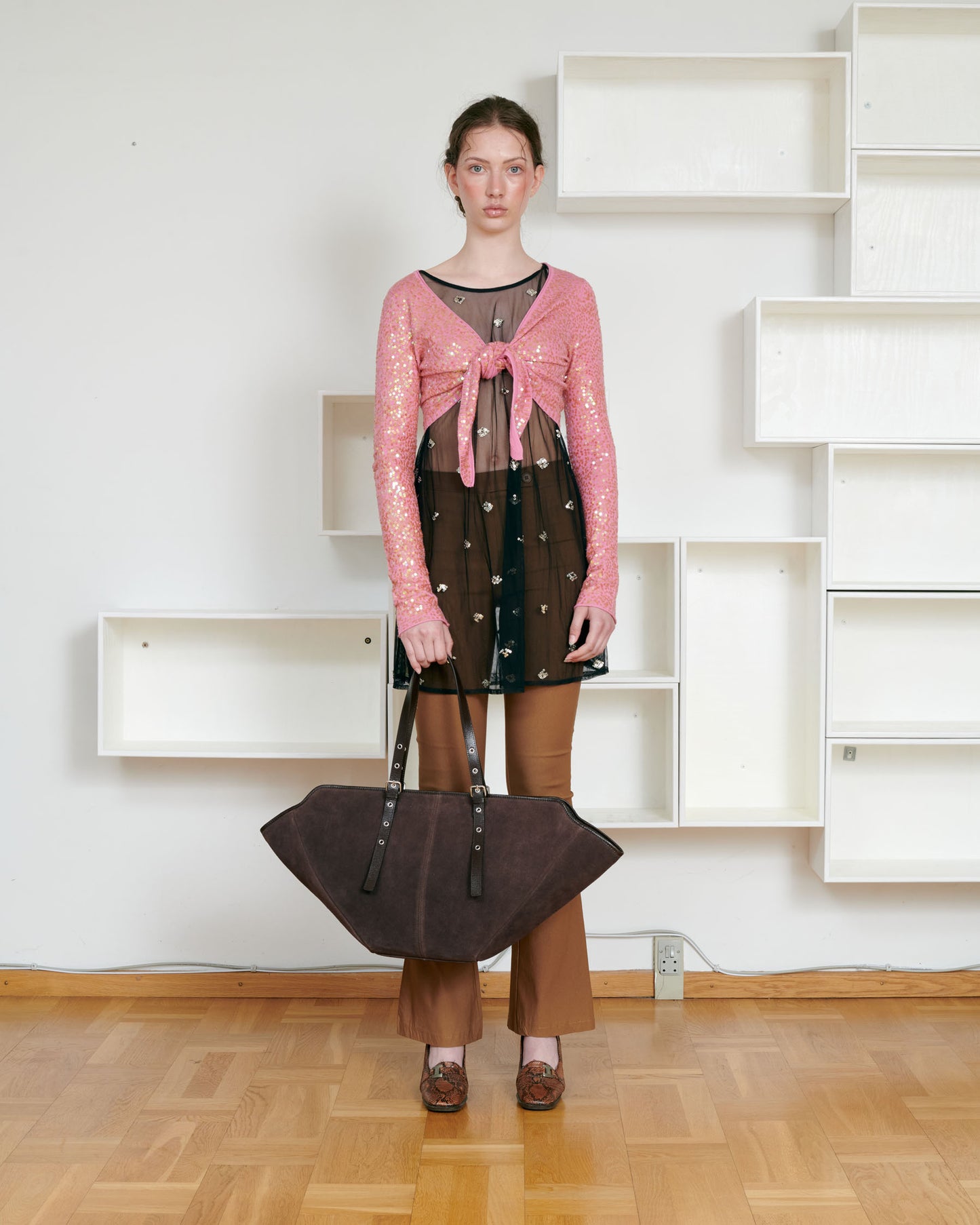 Núnoo Nora Suede Chocolate Maxi Chocolate