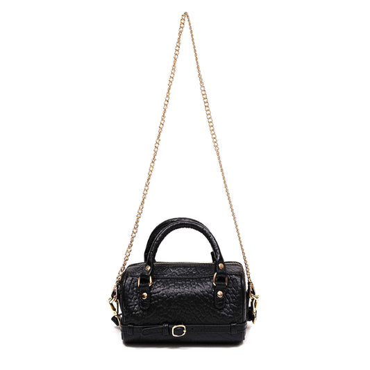 Núnoo Nori New Zealand Black w. Gold Crossbody Black