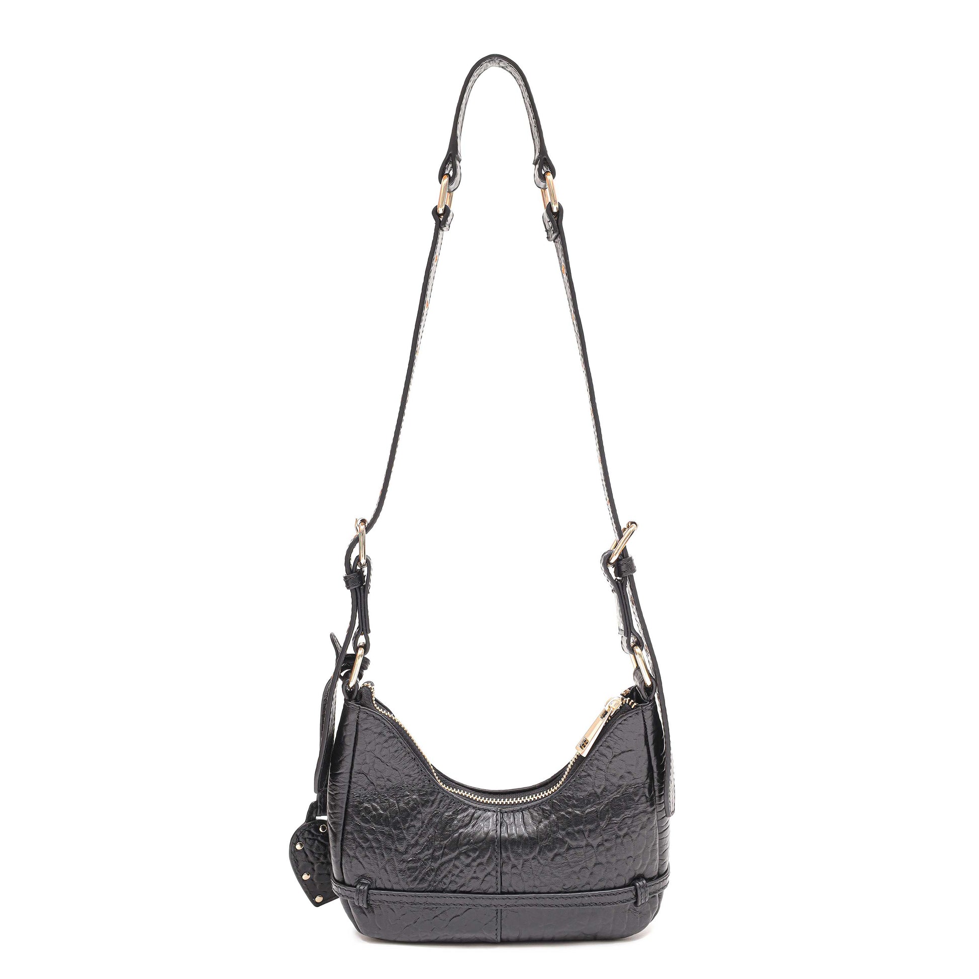 Núnoo Palma Belt New Zealand Black w. Gold Shoulder bags Black