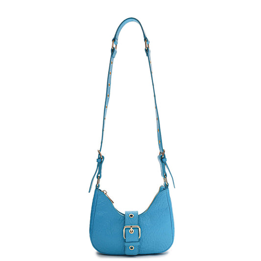 Núnoo Palma Buckle New Zealand Bright Blue w. Gold Small bag Bright Blue