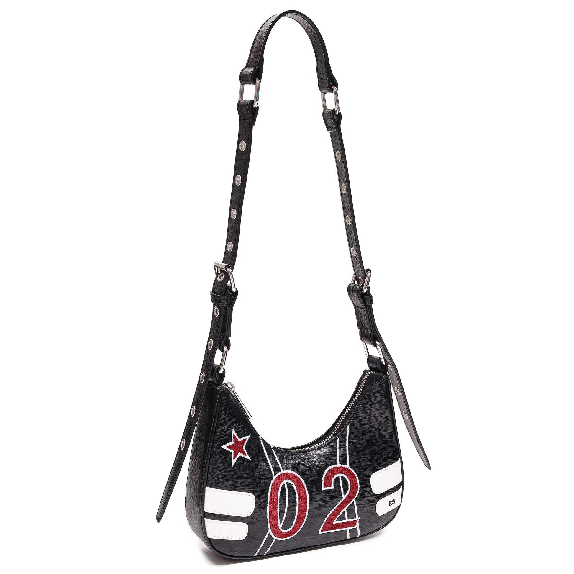 Núnoo Palma Number Florence Black/White Emilia Silberg Shoulder bags Black/white