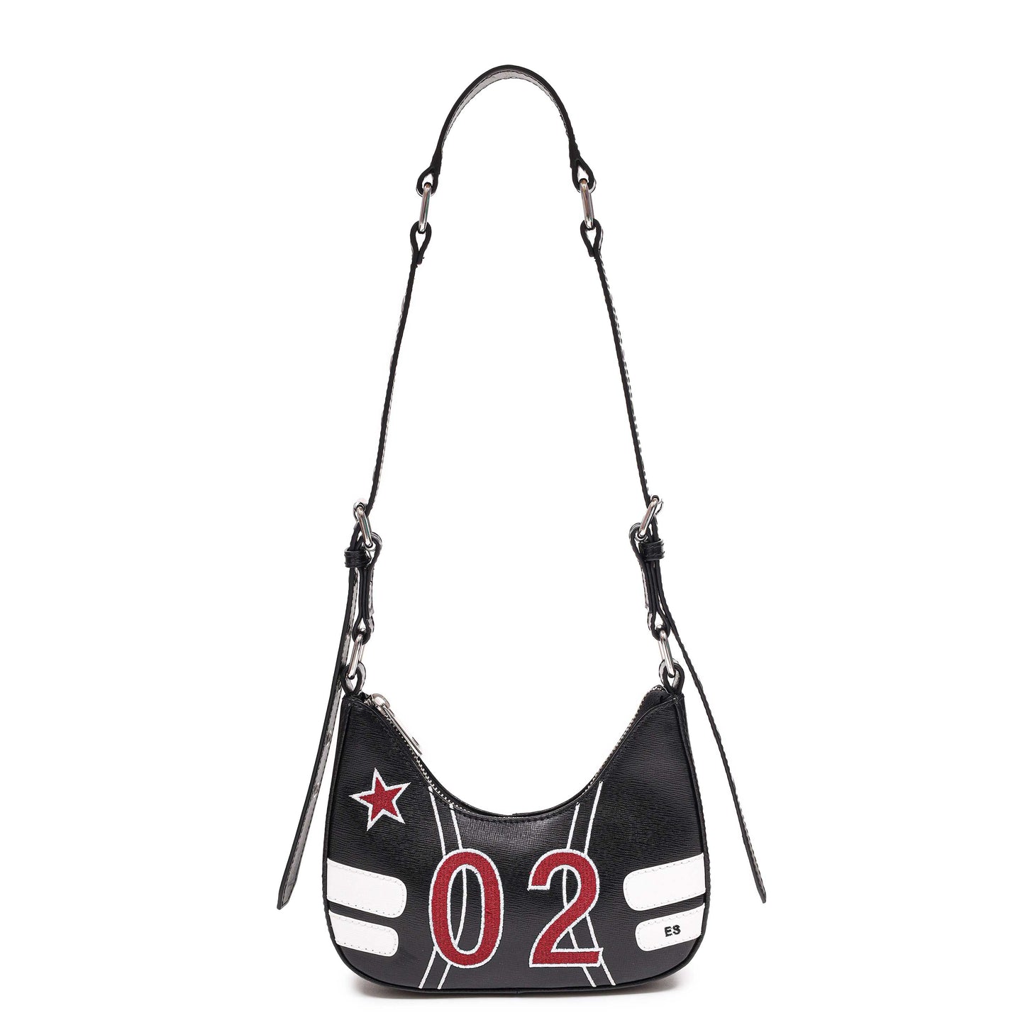Núnoo Palma Number Florence Black/White Emilia Silberg Shoulder bags Black/white