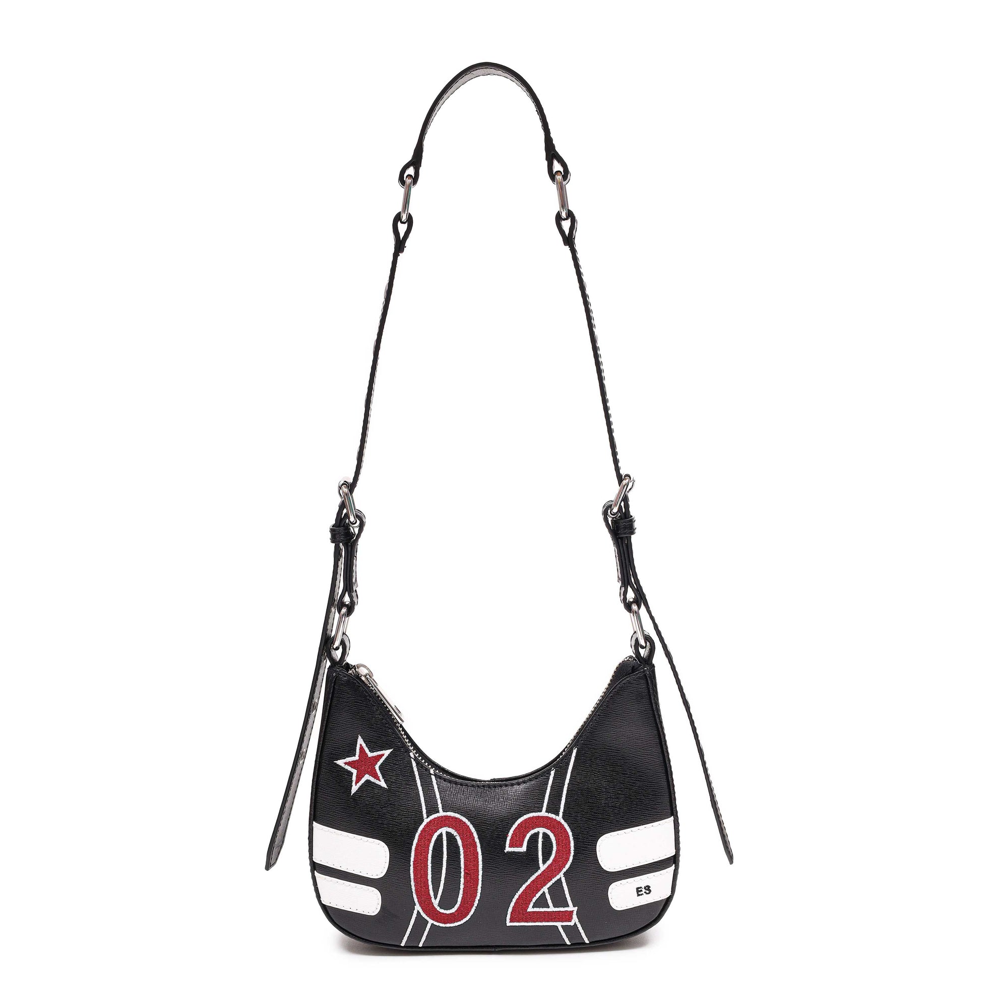 Núnoo Palma Number Florence Black/White Emilia Silberg Shoulder bags Black/white