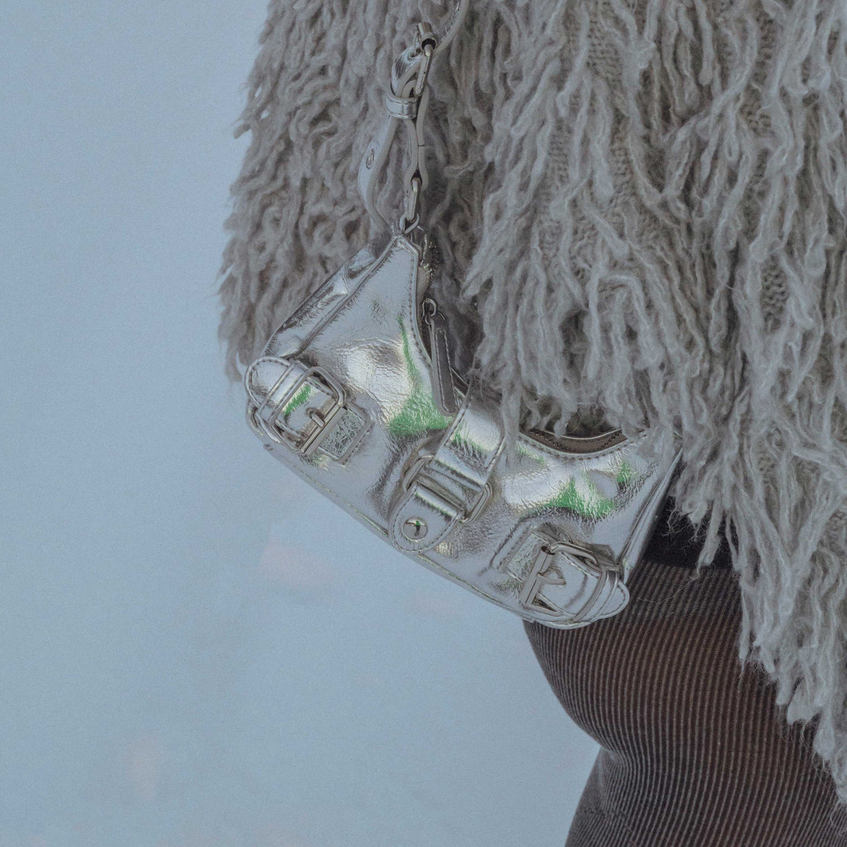 Núnoo Palma Recycled Cool Silver Small bag Silver