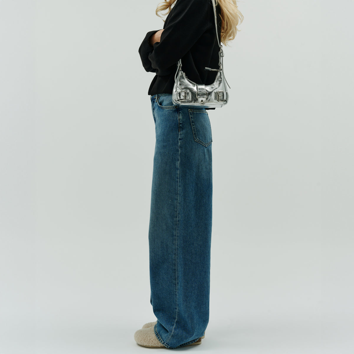 Núnoo Palma Recycled Cool Silver Small bag Silver