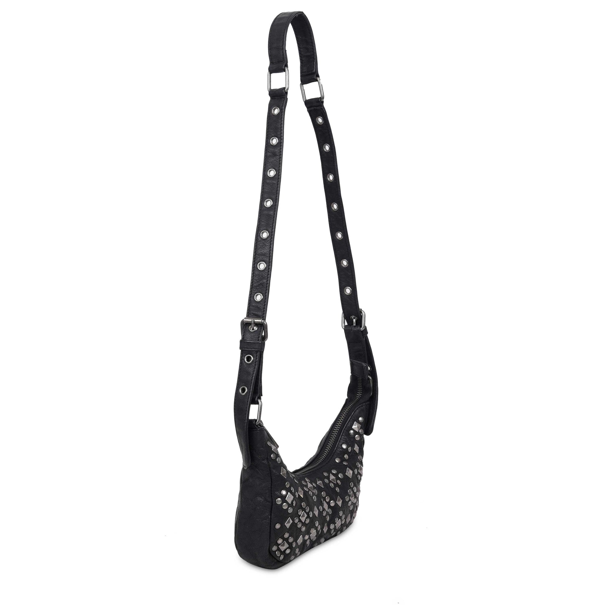 Núnoo Palma Rock Black w. Antique Silver Shoulder bags Black