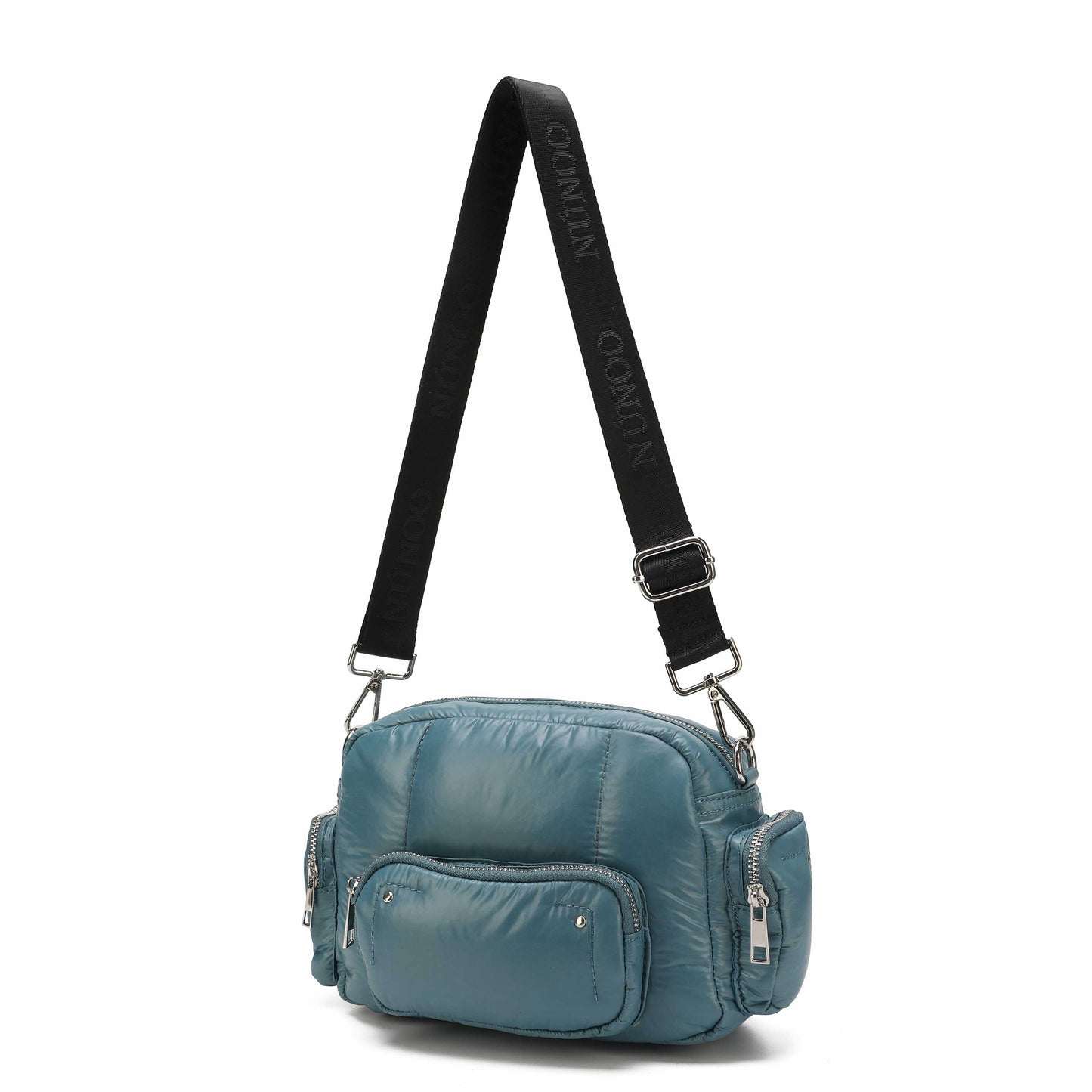 Núnoo Paloma Parashoot Petrol Blue Crossbody Petrol Blue