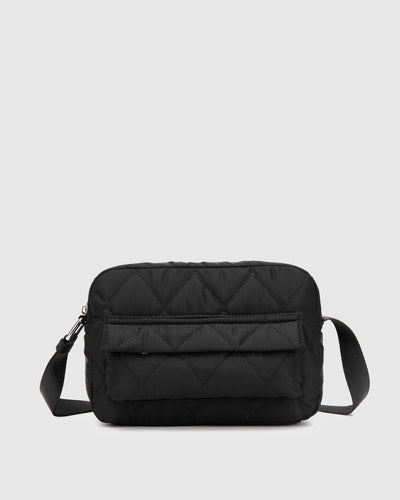 Paloma quilt recycled nylon Black