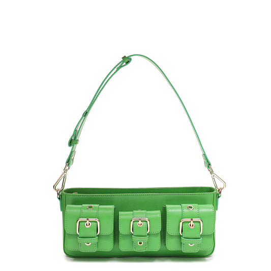Núnoo Penny Florence Bright Green w. Gold Shoulder bags