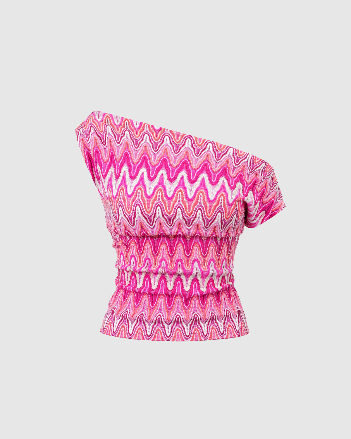 Núnoo Pink Asymmetric Knit Top Berg Larsen Pink