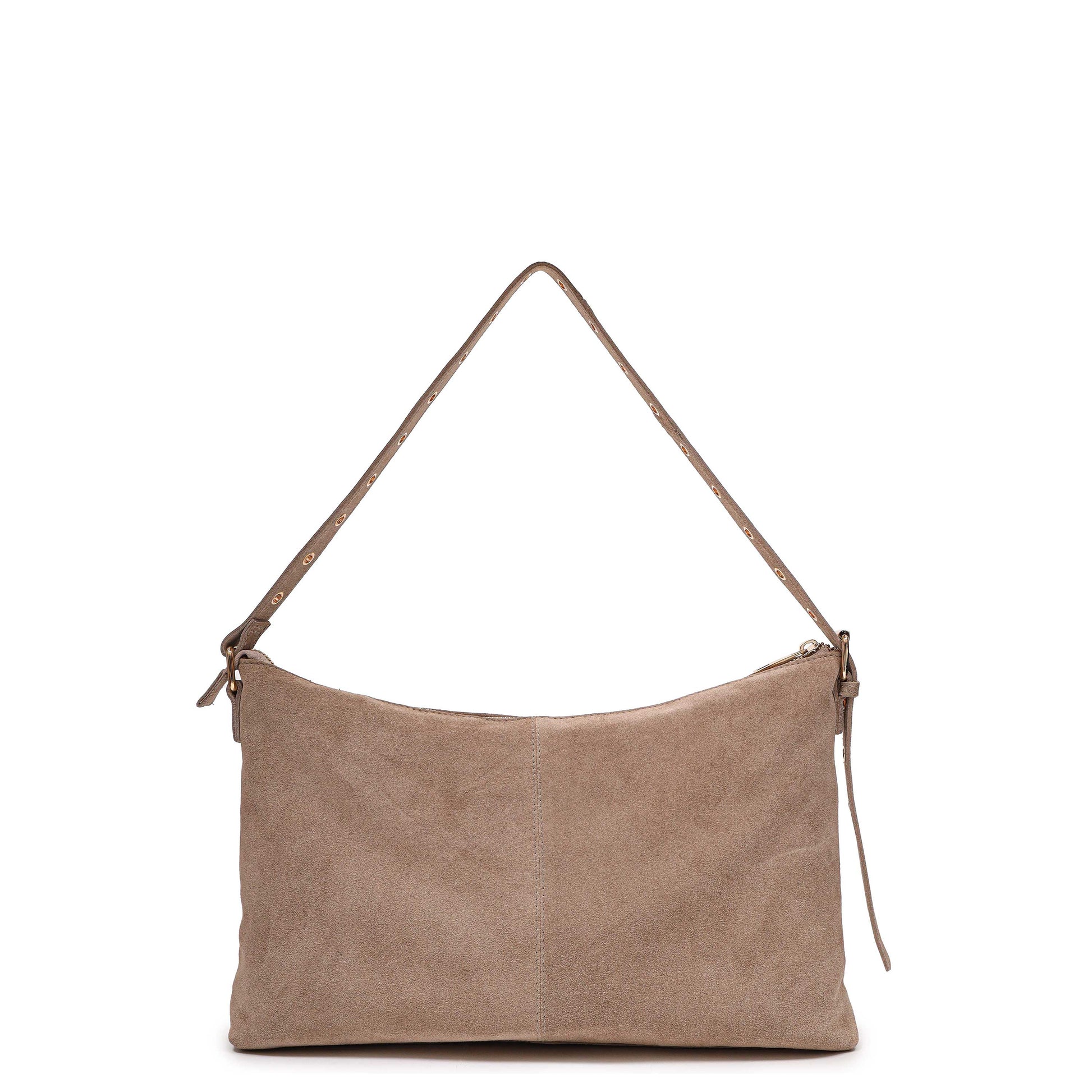 Núnoo Rachel Suede Beige w. Gold Shoulder bags Beige