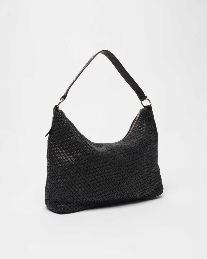 Núnoo Rio Braided Washed Black Large Black