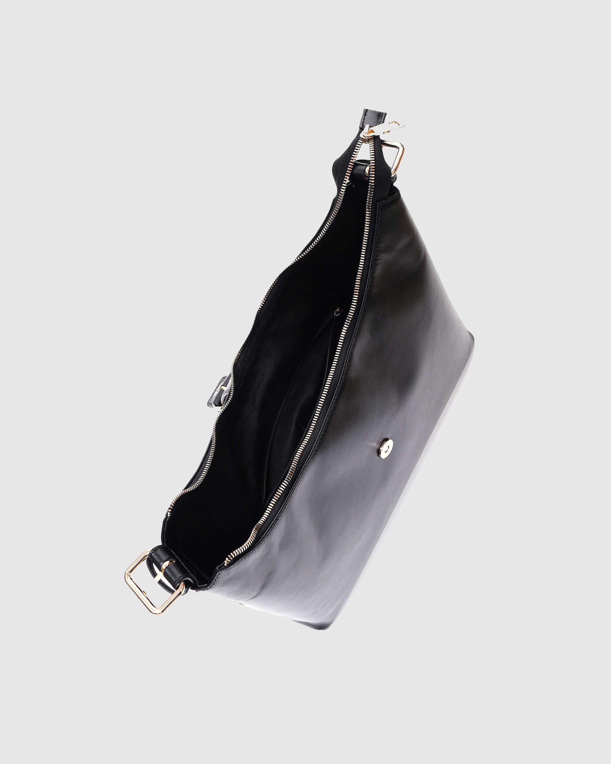 Núnoo Rio Buckle Italian Leather Black w. Gold Large