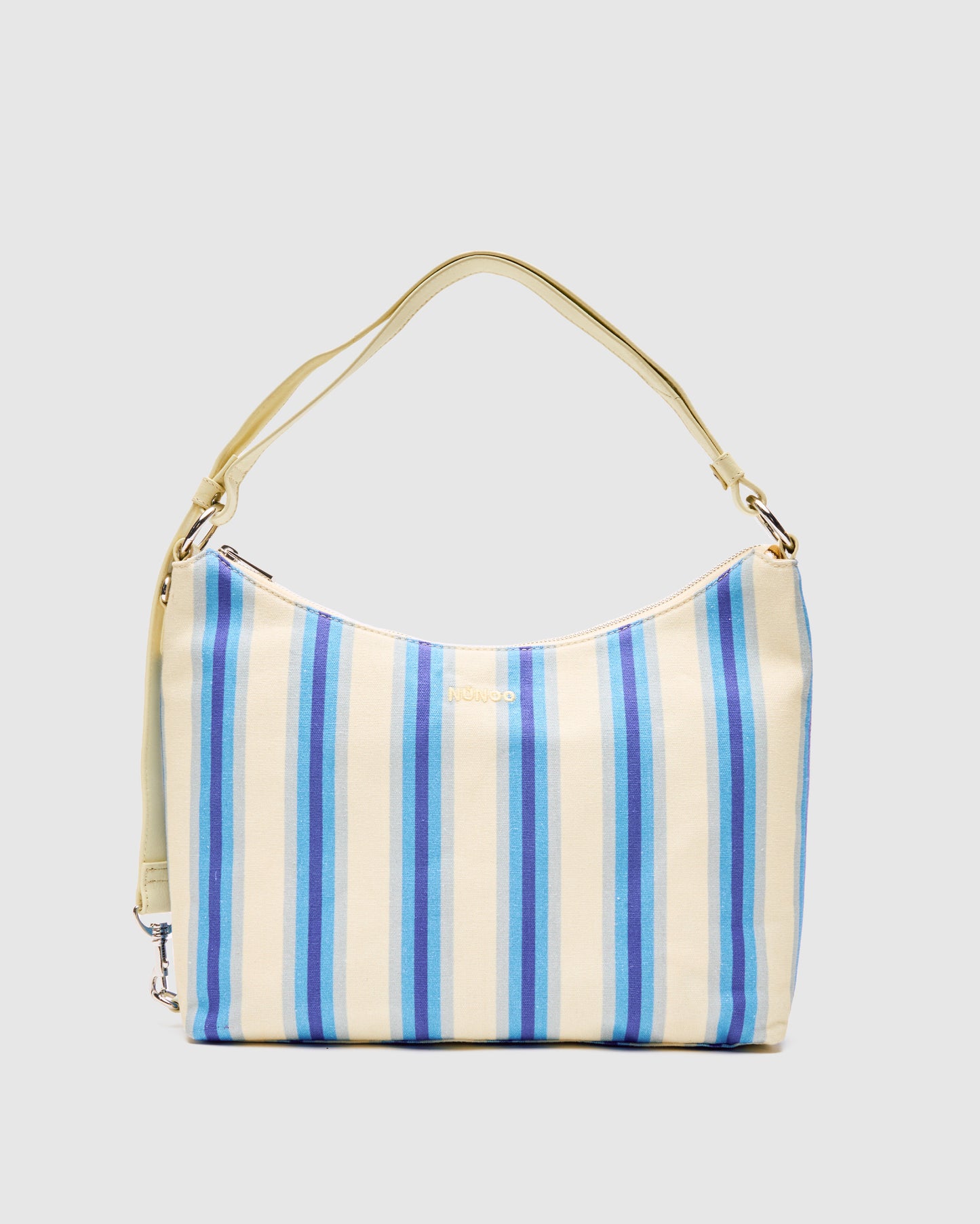 Núnoo Rio Recycled Canvas Blue Stripes Large Blue Stripes