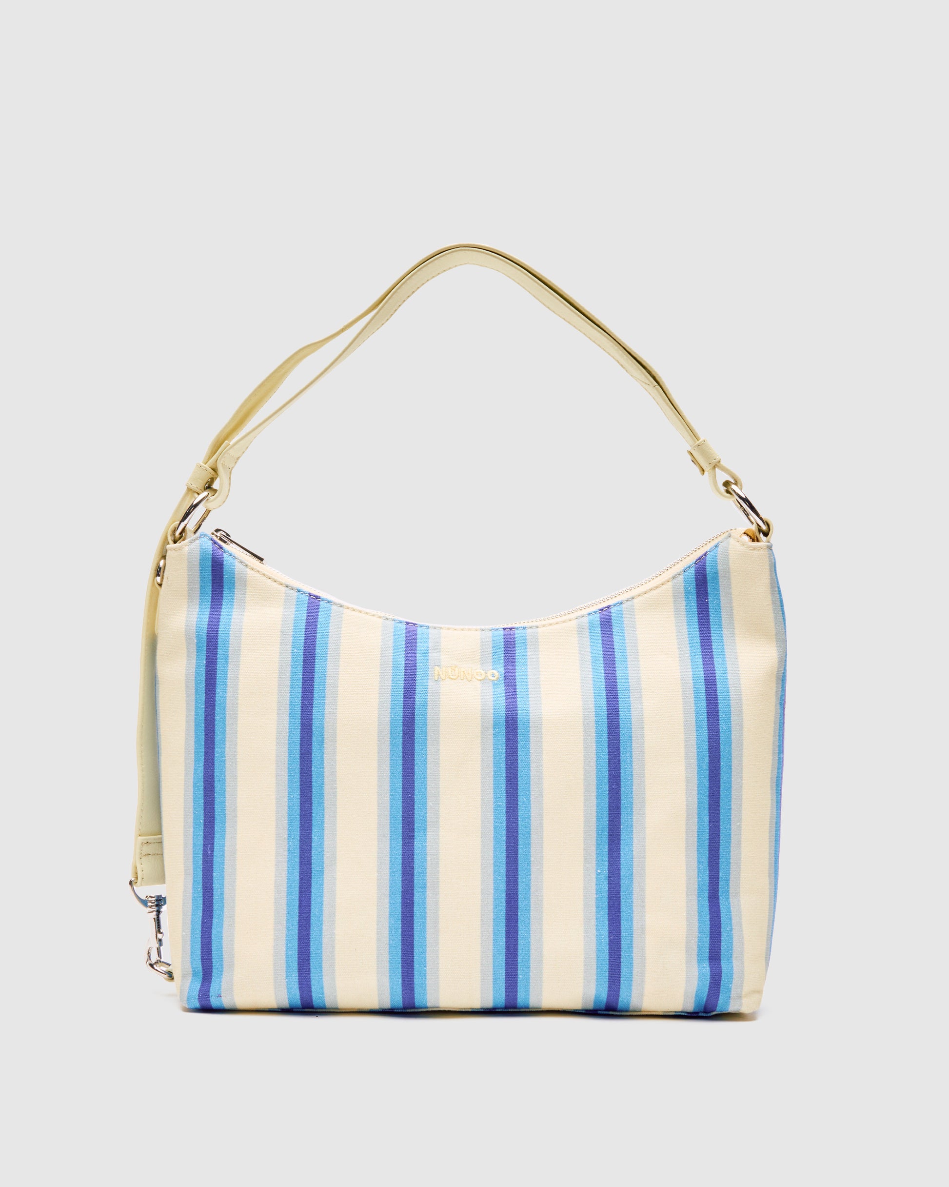 Núnoo Rio Recycled Canvas Blue Stripes Large Blue Stripes