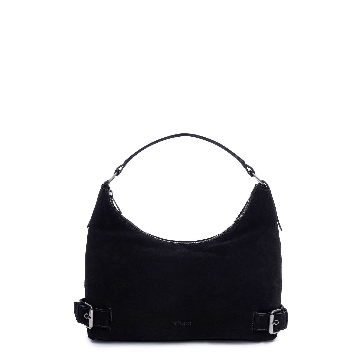 Núnoo Rio Suede Black w. Antique Silver Shoulder bags Black