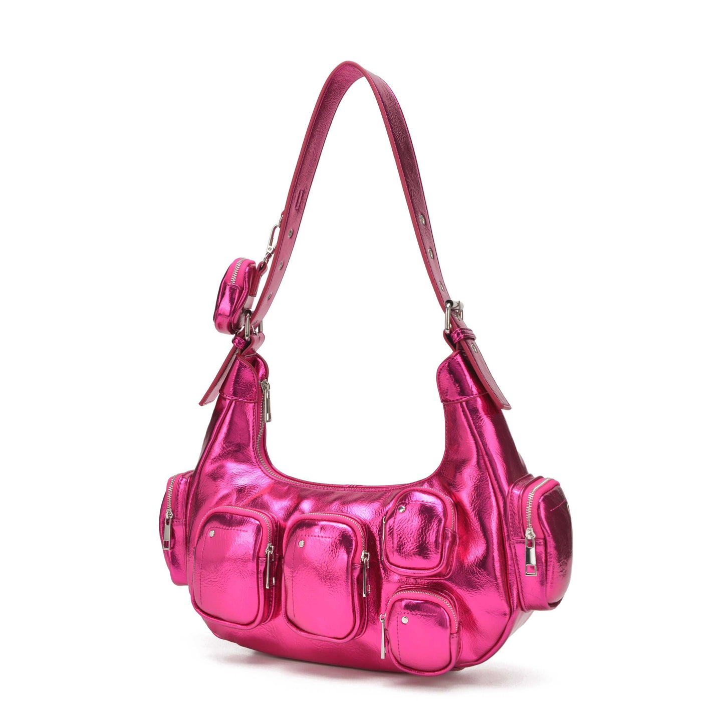 Núnoo Sally Pocket Recycled Cool Pink Shoulder bags Pink