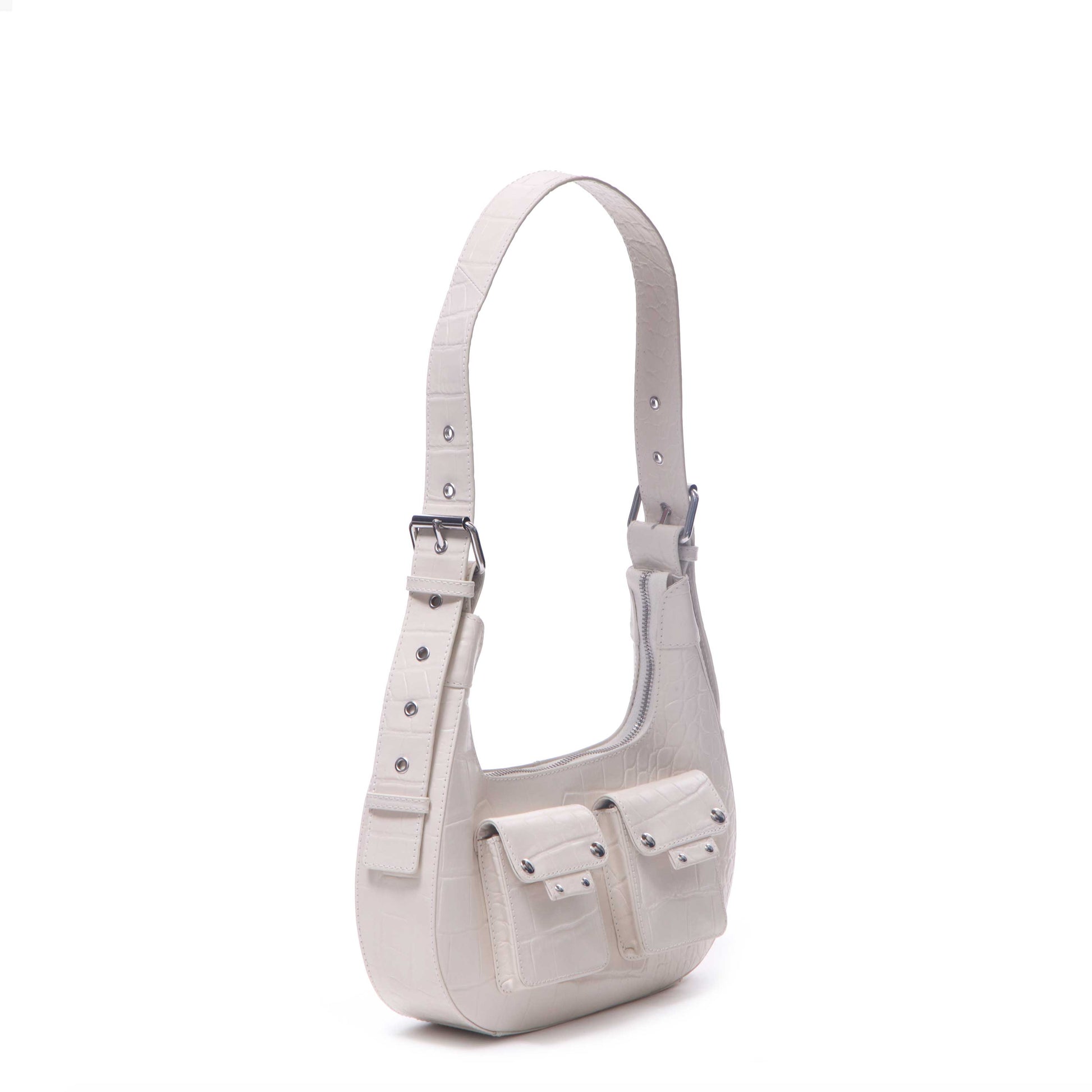 Núnoo Sally small croco deluxe beige Medium Beige