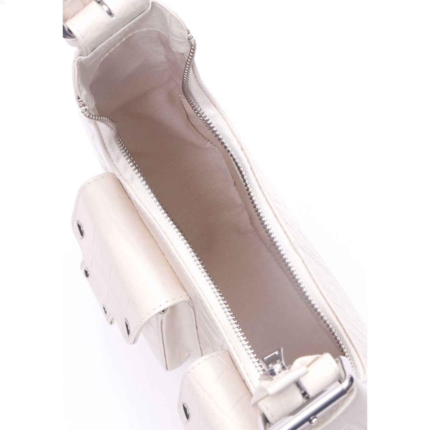 Núnoo Sally small croco deluxe beige Medium Beige