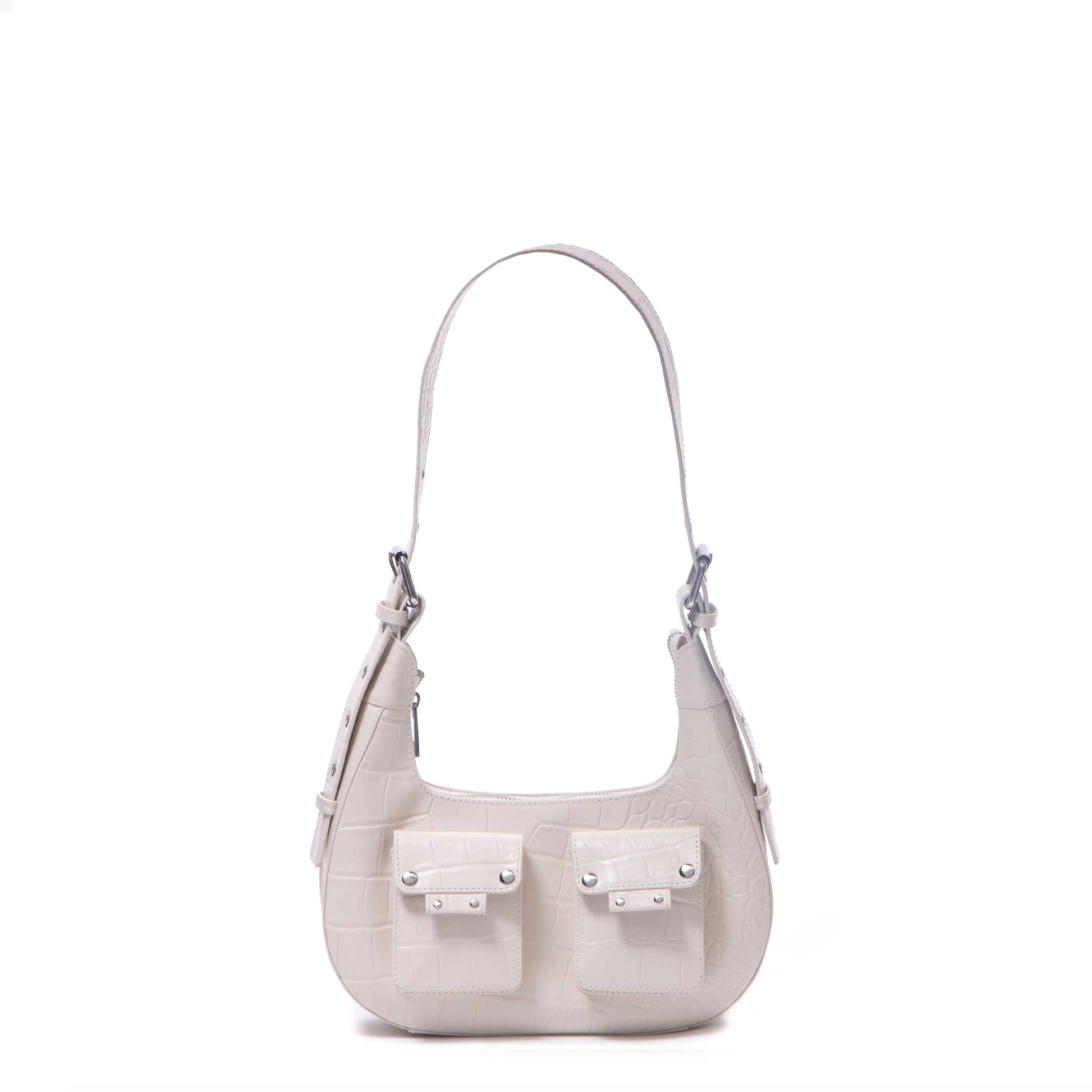 Núnoo Sally small croco deluxe beige Medium Beige